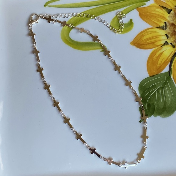 Sideways Cross Necklace - Picture 5 of 8